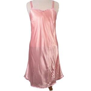 Cabernet Sleepwear Chemise Nightgown Womens Size S Pink Satin